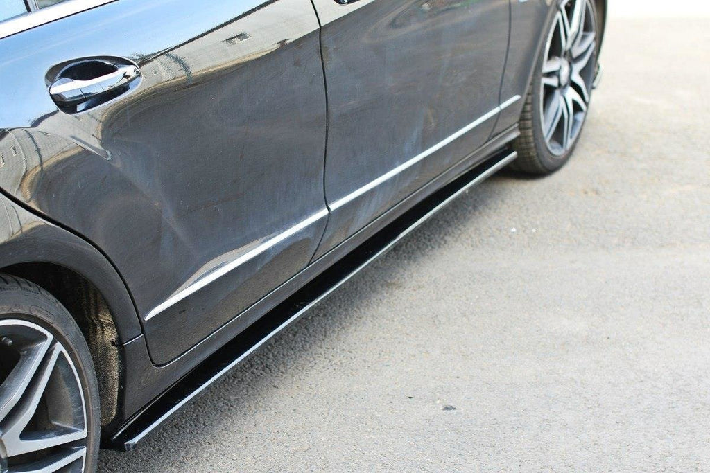 Maxton Design Street+ Seitenschweller Leisten passend für V.1 passend für Mercedes-Benz CLS C218 schwarz Hochglanz