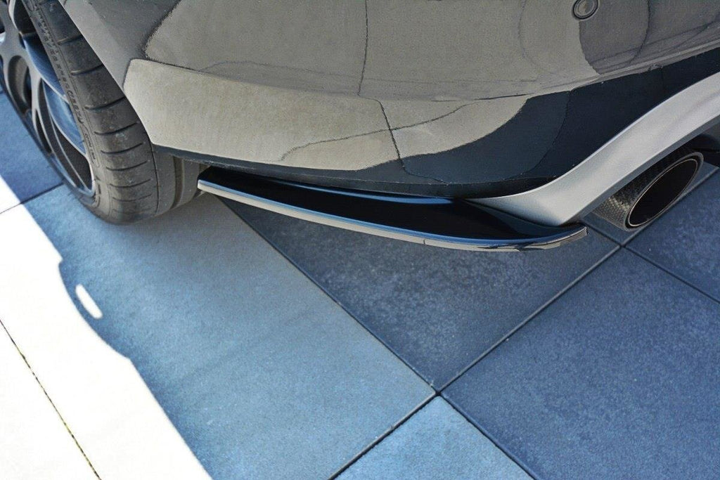 Maxton Design Heck Ansatz Flaps Diffusor passend für Volvo V60 Polestar Facelift schwarz Hochglanz