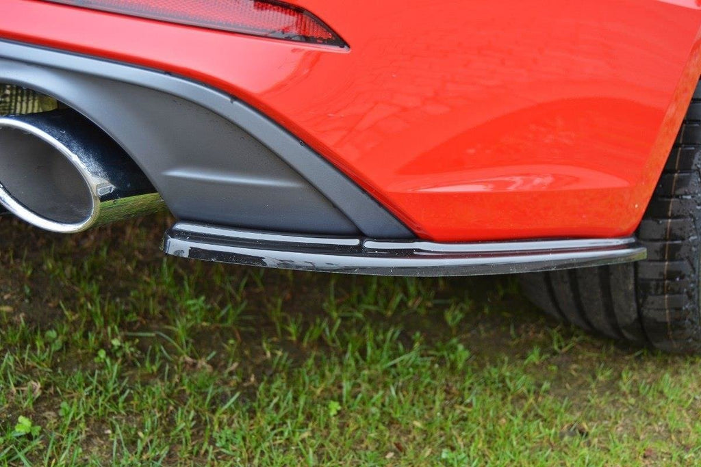 Maxton Design Heck Ansatz Flaps Diffusor passend für Audi A5 F5 S-Line schwarz Hochglanz