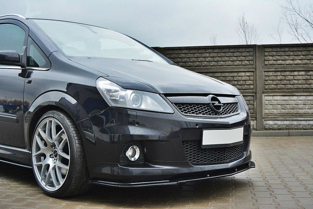 Maxton Design Street+ Spoilerlippe Front Ansatz passend für OPEL ZAFIRA B OPC / VXR schwarz Hochglanz