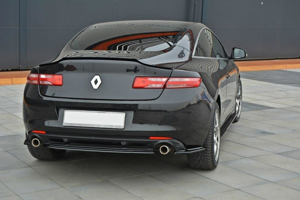 Maxton Design Mittlerer Diffusor Heck Ansatz für Renault Laguna mk 3 Coupe schwarz matt