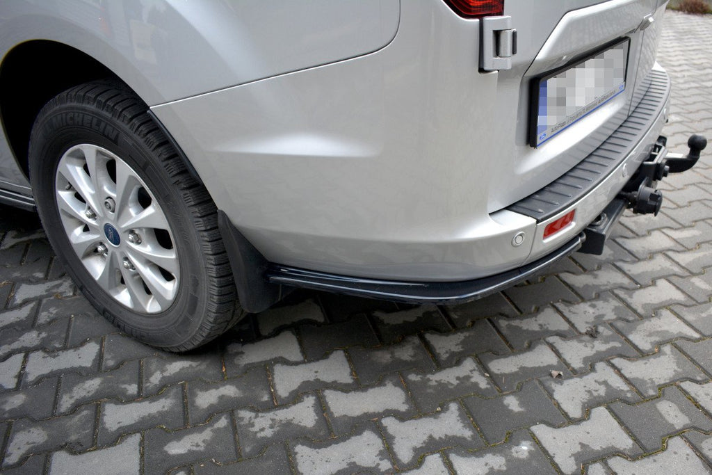 Maxton Design Heck Ansatz Flaps Diffusor passend für Ford Transit Custom Mk1 FL schwarz Hochglanz