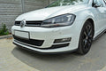Maxton Design Street+ Spoilerlippe Front Ansatz passend für VW Golf Mk7 schwarz Hochglanz