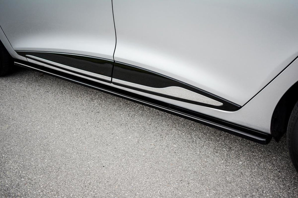 Maxton Design Street+ Seitenschweller Leisten passend für Renault Clio Mk4 schwarz Hochglanz