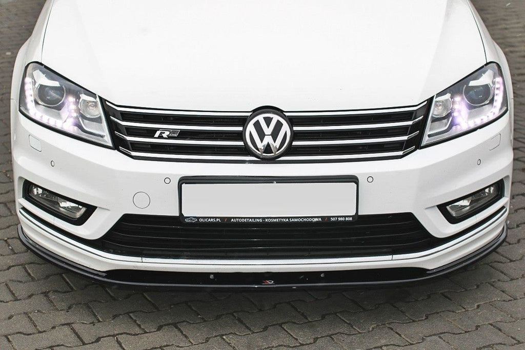 Maxton Design Front Ansatz V.1 für Vw Passat B7 R-Line Carbon Look