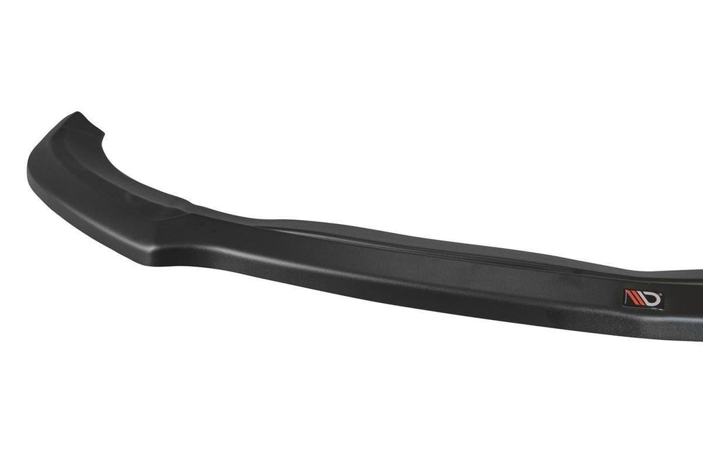 Maxton Design Street+ Spoilerlippe Front Ansatz V.1 passend für Mercedes A W176 AMG Facelift schwarz Hochglanz