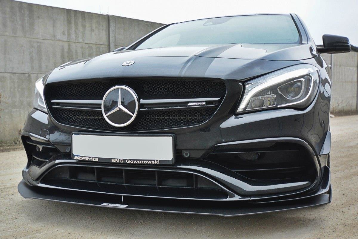 Maxton Design Racing Front Ansatz V.1 für Mercedes CLA A45 AMG C117 Facelift