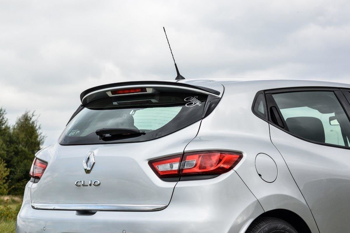 Maxton Design Spoiler CAP passend für Renault Clio Mk4 schwarz Hochglanz