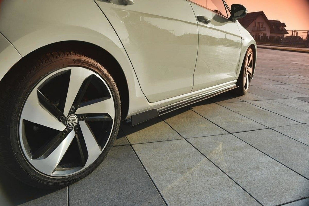 Maxton Design VW GOLF 7 GTI Facelift - Racing Seitenschweller Ansatz für Volkswagen Golf Mk7 Facelift