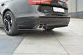 Maxton Design Heck Ansatz Flaps Diffusor für Audi A6 C7 schwarz matt