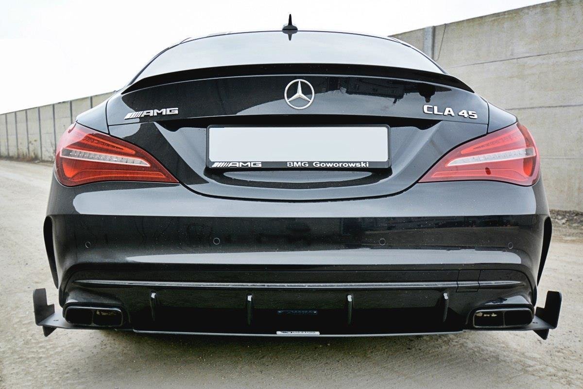 Maxton Design Diffusor Heck Ansatz passend für Heckschürze V.3 passend für Mercedes CLA A45 AMG C117 Facelift