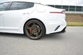 Maxton Design Heck Ansatz Flaps Diffusor passend für KIA Kia Stinger Gt / GT-Line Mk1 schwarz Hochglanz