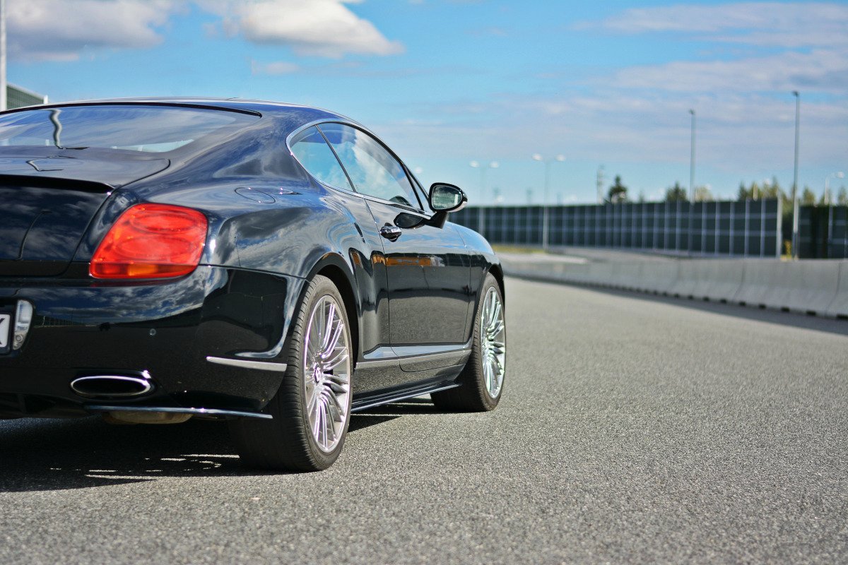 Maxton Design Street+ Seitenschweller Leisten passend für BENTLEY CONTINENTAL GT schwarz Hochglanz