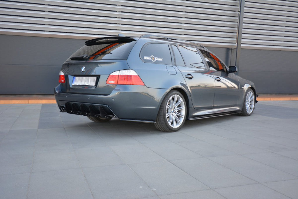 Maxton Design Diffusor Heck Ansatz passend für Heckschürze passend für BMW 5er E61 (TOURING) WAGON M Paket