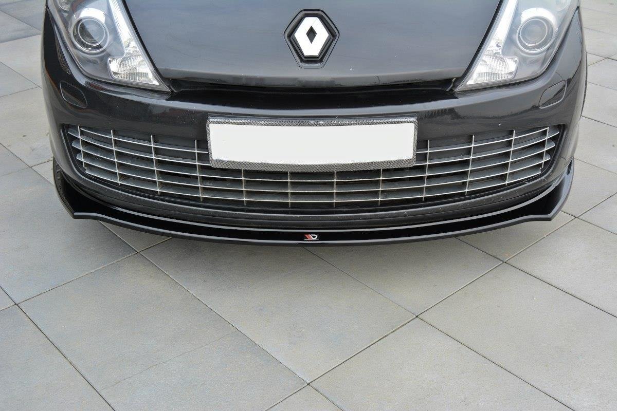 Maxton Design Street+ Spoilerlippe Front Ansatz passend für Renault Laguna mk 3 Coupe schwarz Hochglanz
