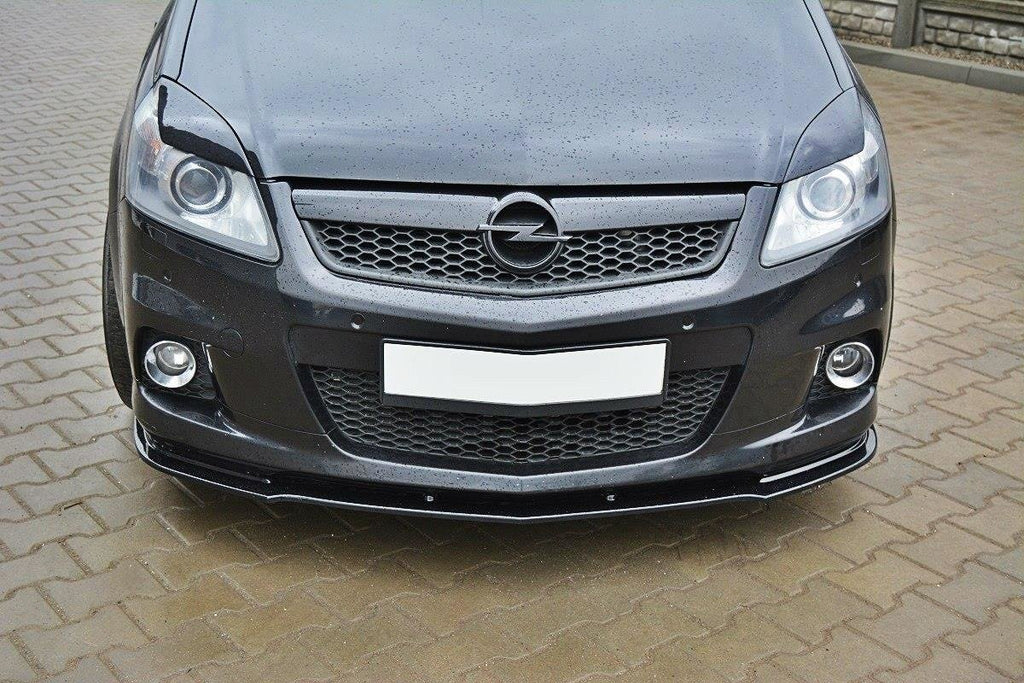 Maxton Design Street+ Spoilerlippe Front Ansatz passend für OPEL ZAFIRA B OPC / VXR schwarz Hochglanz