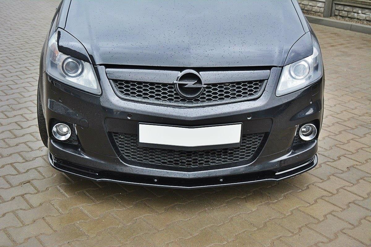Maxton Design Street+ Spoilerlippe Front Ansatz passend für OPEL ZAFIRA B OPC / VXR schwarz Hochglanz