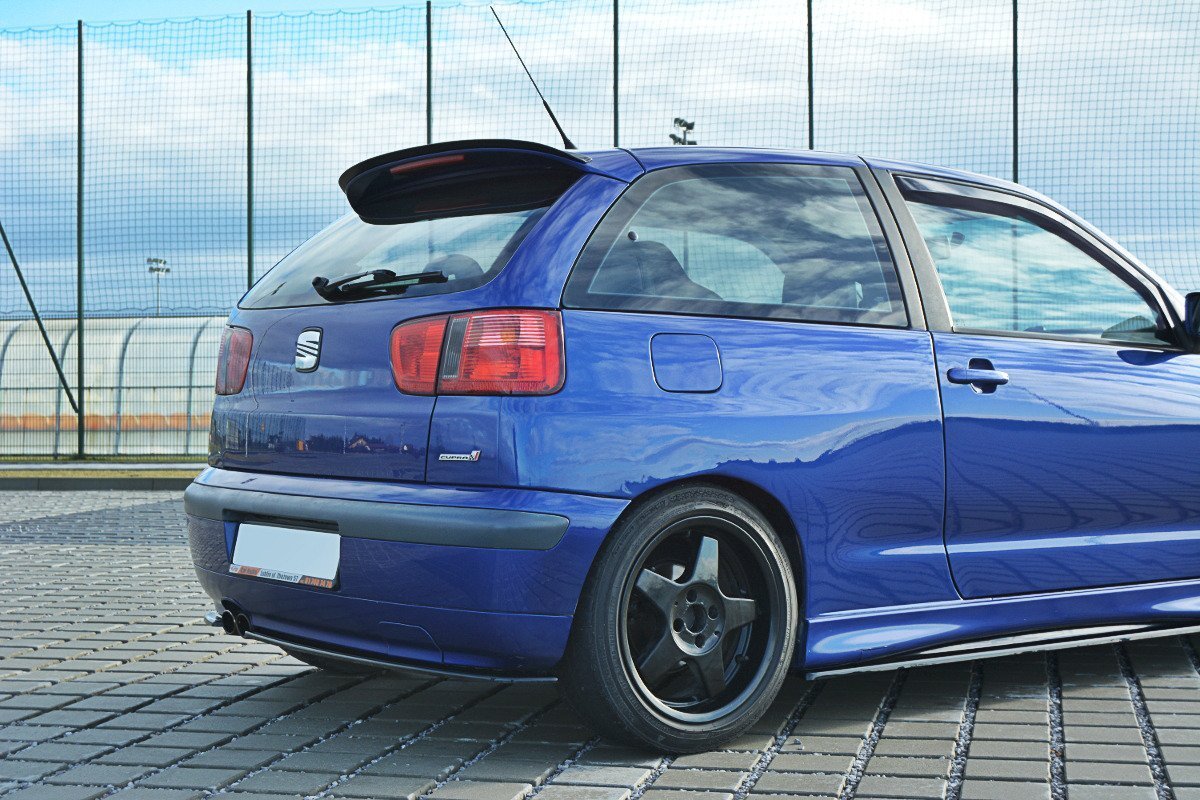 Maxton Design Spoiler CAP passend für SEAT IBIZA MK2 FACELIFT CUPRA schwarz Hochglanz