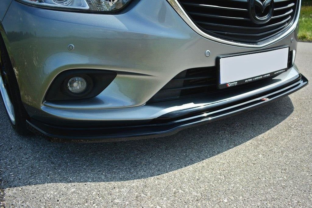 Maxton Design Street+ Spoilerlippe Front Ansatz V.1 passend für Mazda 6 GJ (Mk3) schwarz Hochglanz