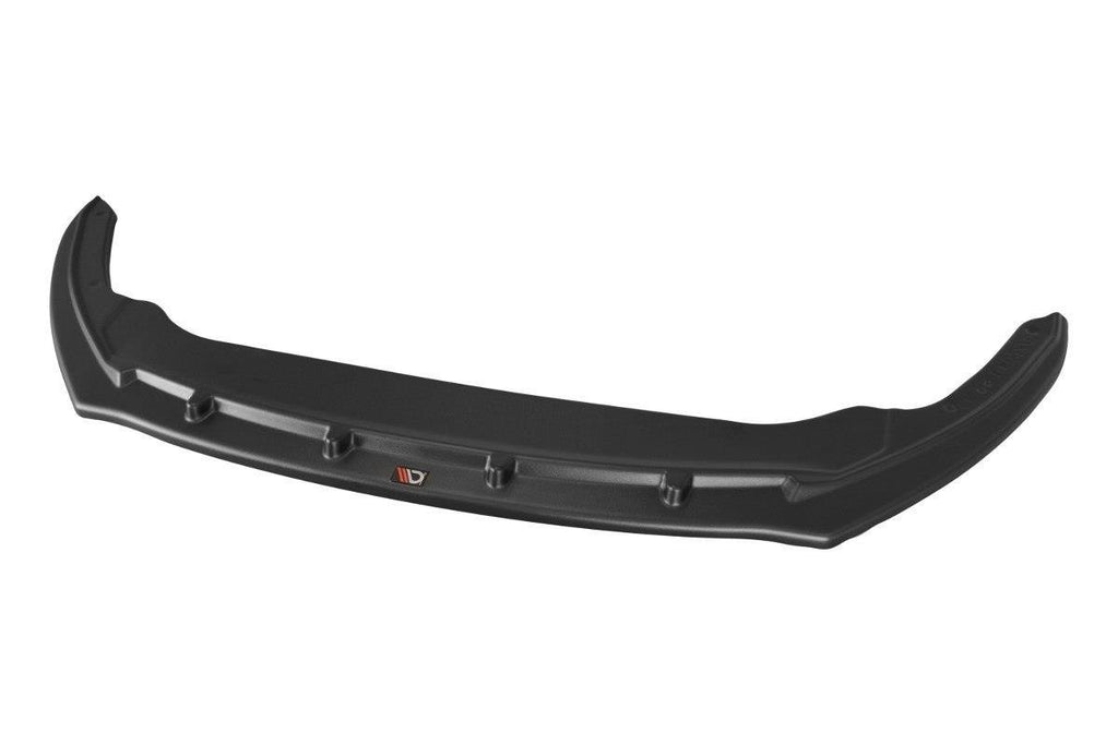 Maxton Design Street+ Spoilerlippe Front Ansatz V.2 passend für Skoda Rapid schwarz Hochglanz