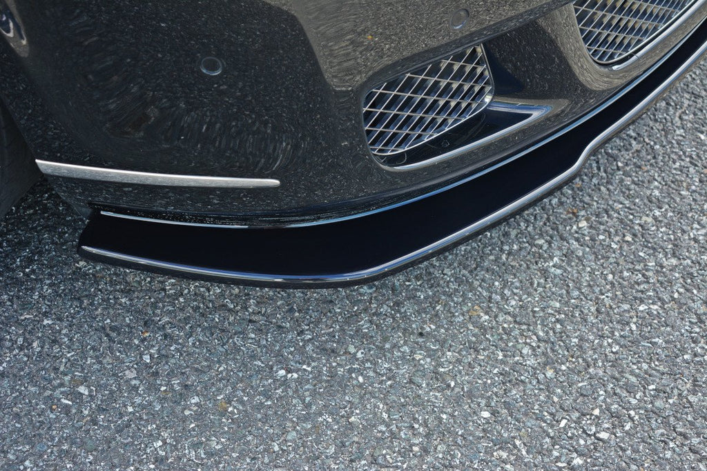 Maxton Design Street+ Spoilerlippe Front Ansatz V.1 passend für BENTLEY CONTINENTAL GT schwarz Hochglanz