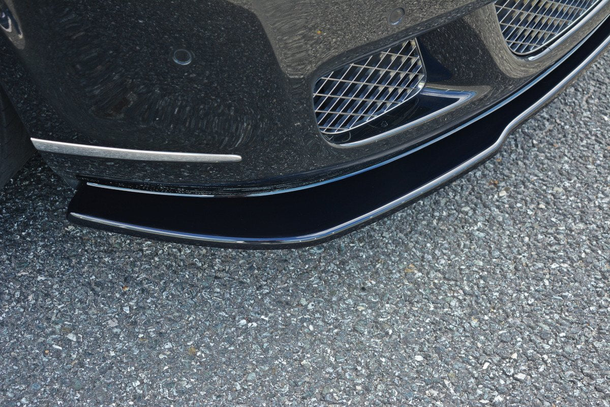 Maxton Design Street+ Spoilerlippe Front Ansatz V.1 passend für BENTLEY CONTINENTAL GT schwarz Hochglanz