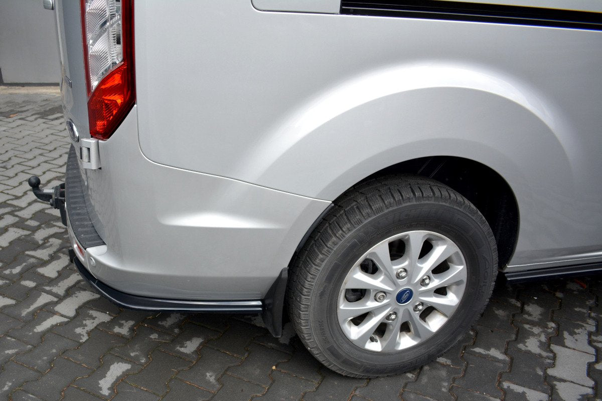 Maxton Design Heck Ansatz Flaps Diffusor passend für Ford Transit Custom Mk1 FL schwarz Hochglanz