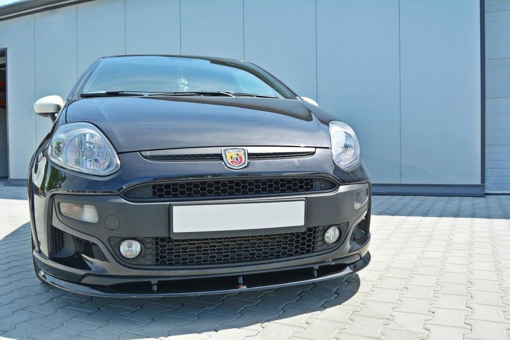Maxton Design Frontdiffusor Abarth Punto Evo schwarz Hochglanz für Abarth Punto Evo