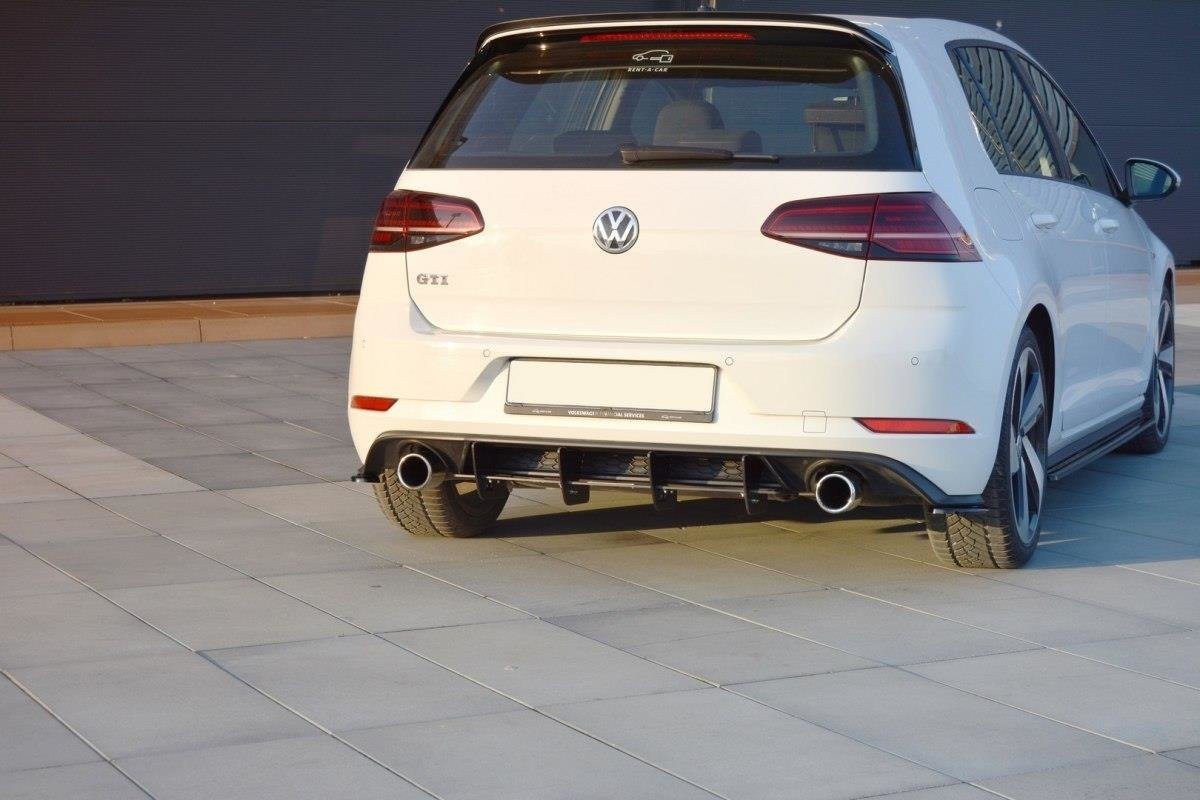 Maxton Design Diffusor Heck Ansatz passend für Heckschürze passend für VW GOLF 7 GTI FACELIFT