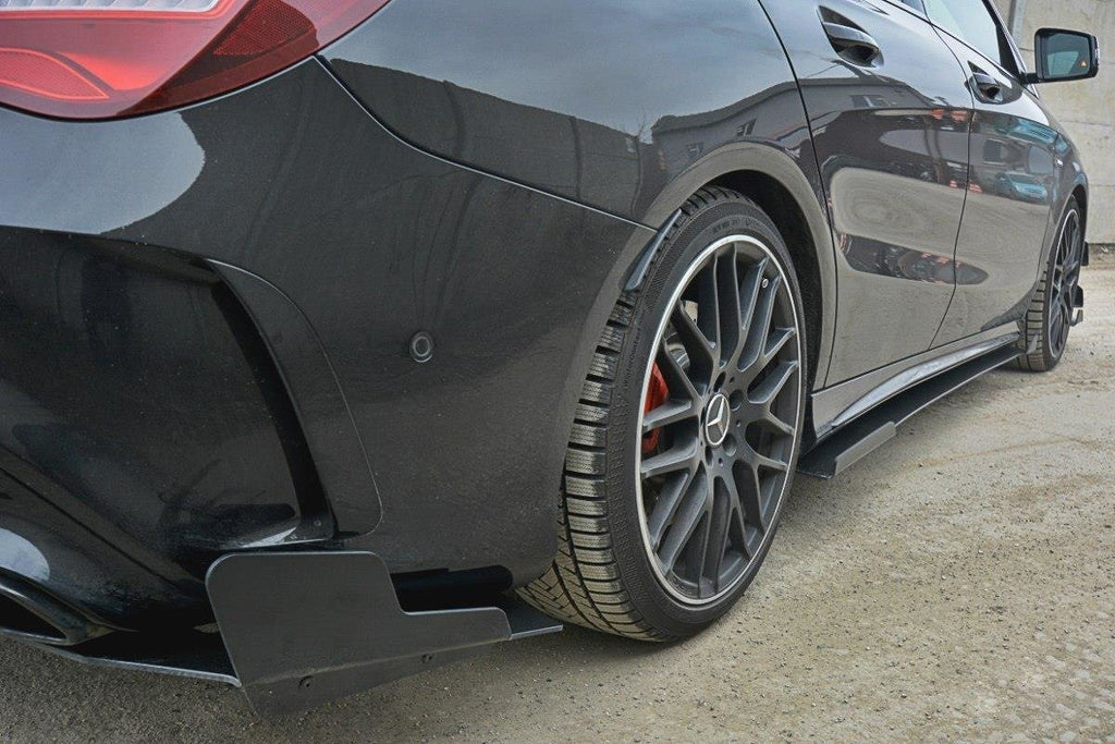 Maxton Design Racing Seitenschweller Ansatz V.1 Mercedes CLA A45 AMG C117 Facelift für Mercedes-Benz CLA C117 Facelift