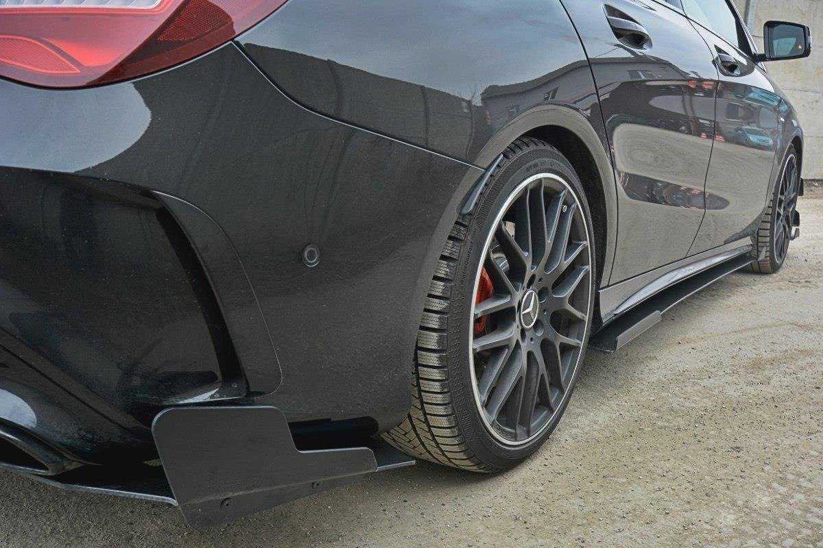 Maxton Design Racing Seitenschweller Ansatz V.1 Mercedes CLA A45 AMG C117 Facelift für Mercedes-Benz CLA C117 Facelift