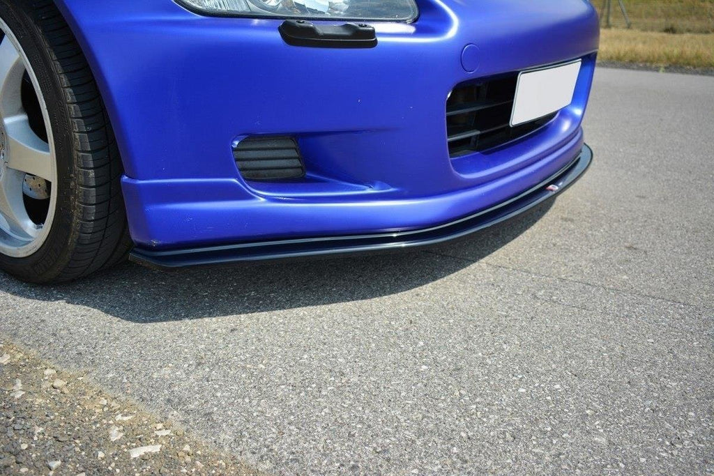 Maxton Design Street+ Spoilerlippe Front Ansatz passend für v.2 HONDA S2000 schwarz Hochglanz