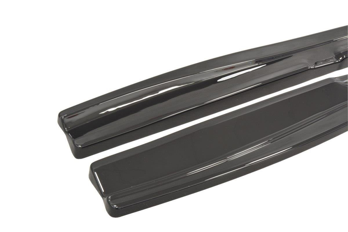 Maxton Design Seitenschweller Ansatz für Fiat Punto Evo Abarth Carbon Look