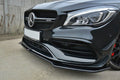 Maxton Design Street+ Spoilerlippe Front Ansatz V.2 passend für Mercedes CLA A45 AMG C117 Facelift schwarz Hochglanz