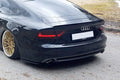 Maxton Design Heck Ansatz Flaps Diffusor V.1 passend für Audi A7 S-Line C7 schwarz Hochglanz