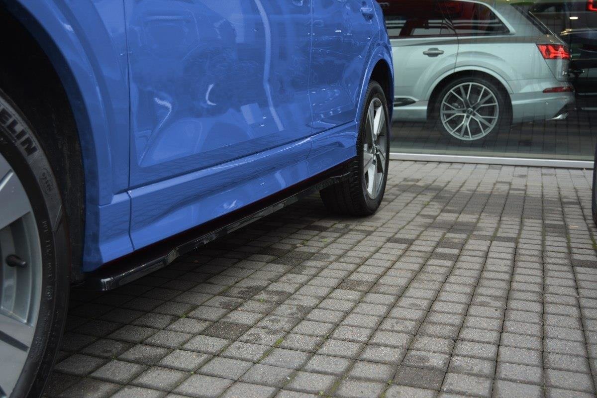 Maxton Design Street+ Seitenschweller Leisten passend für Audi Q2 Mk.1 schwarz Hochglanz