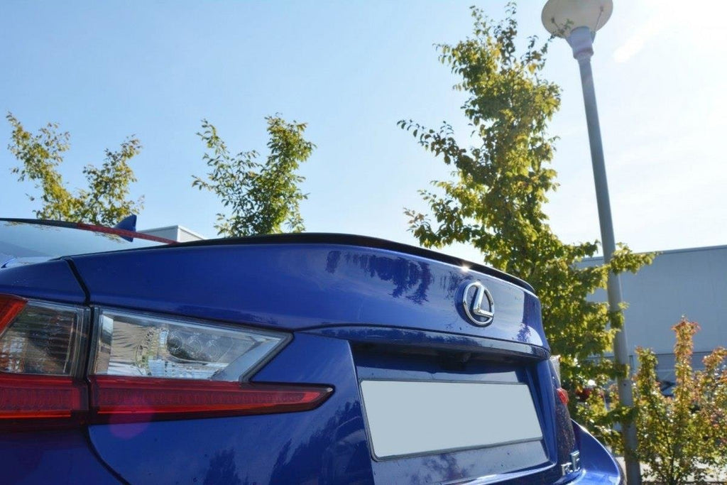 Maxton Design Spoiler CAP passend für Lexus RC F schwarz Hochglanz