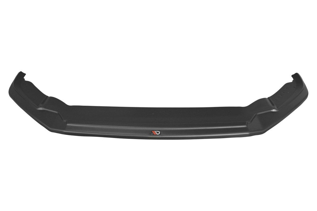 Maxton Design Street+ Spoilerlippe Front Ansatz V.2 passend für VOLKSWAGEN SCIROCCO MK.3 R FACELIFT schwarz Hochglanz