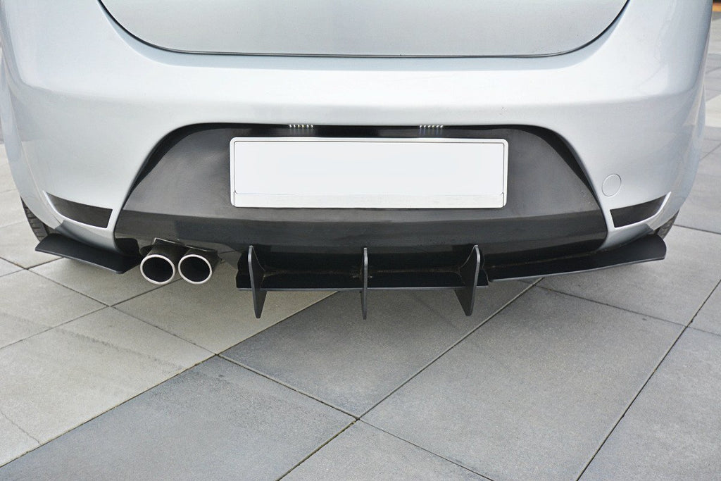 Maxton Design Diffusor Heck Ansatz passend für Heckschürze V.2 passend für Seat Leon Mk2 Cupra/ FR