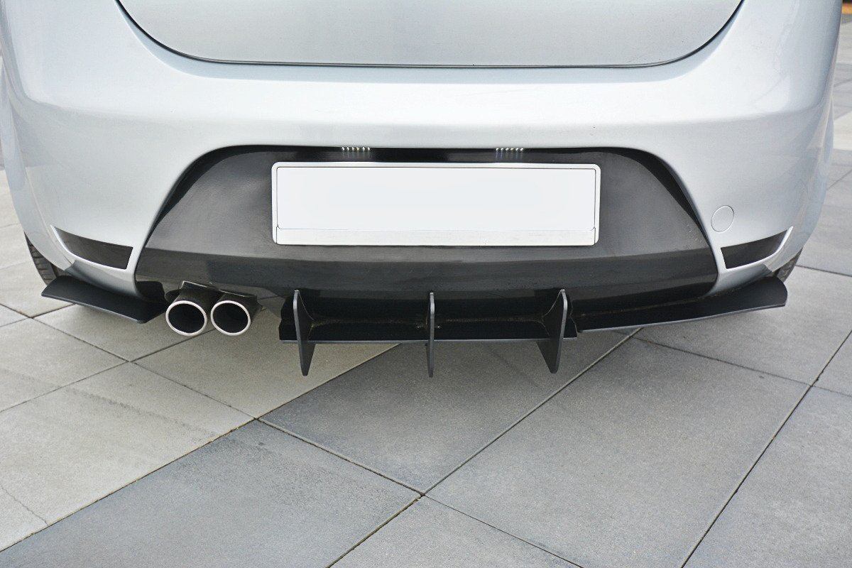 Maxton Design Diffusor Heck Ansatz passend für Heckschürze V.2 passend für Seat Leon Mk2 Cupra/ FR