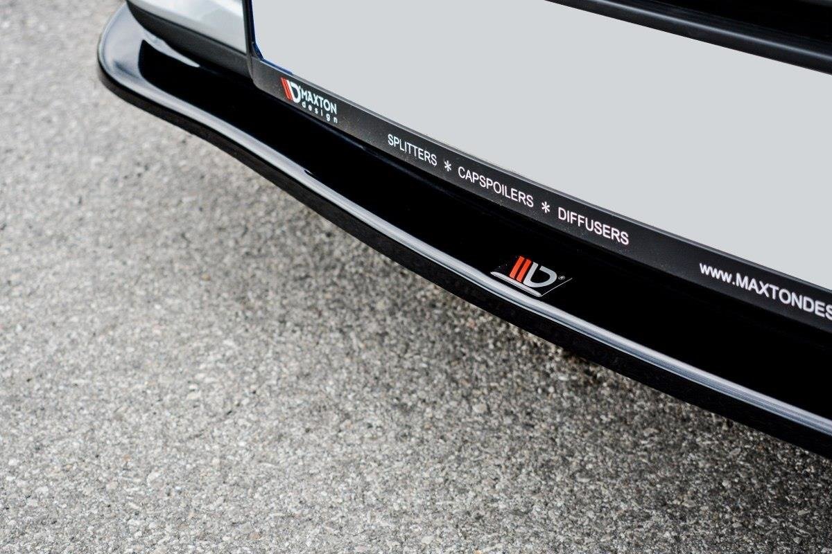 Maxton Design Street+ Spoilerlippe Front Ansatz V.1 passend für Renault Clio Mk4 schwarz Hochglanz