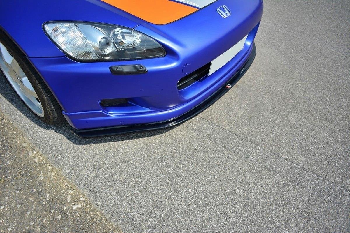 Maxton Design Street+ Spoilerlippe Front Ansatz passend für v.2 HONDA S2000 schwarz Hochglanz