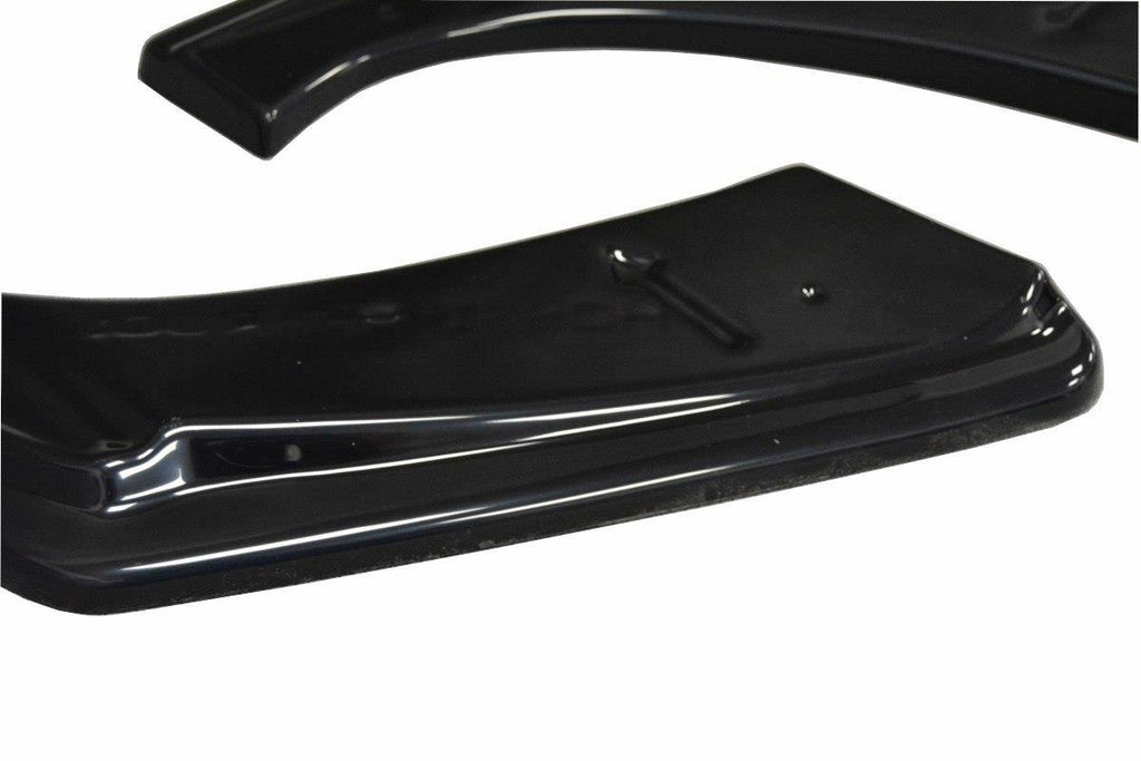 Maxton Design Heck Ansatz Flaps Diffusor passend für Honda Civic Mk9 Facelift schwarz Hochglanz