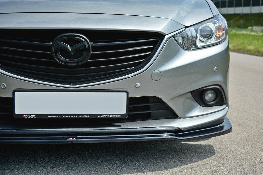 Maxton Design Street+ Spoilerlippe Front Ansatz V.1 passend für Mazda 6 GJ (Mk3) schwarz Hochglanz