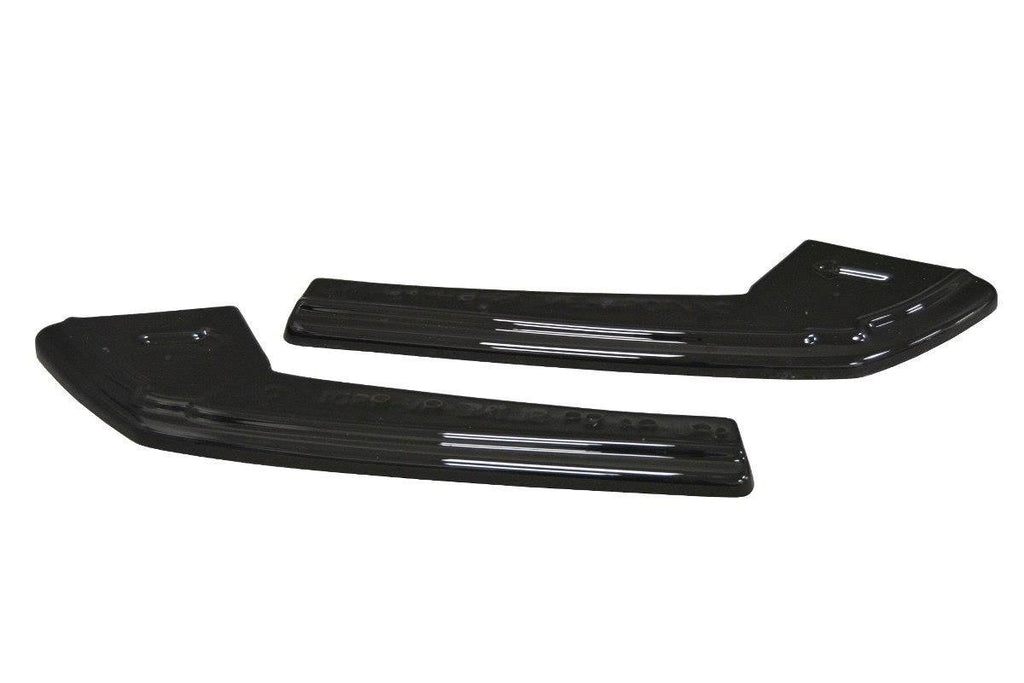 Maxton Design Heck Ansatz Flaps Diffusor passend für Audi A4 B9 S-Line schwarz Hochglanz