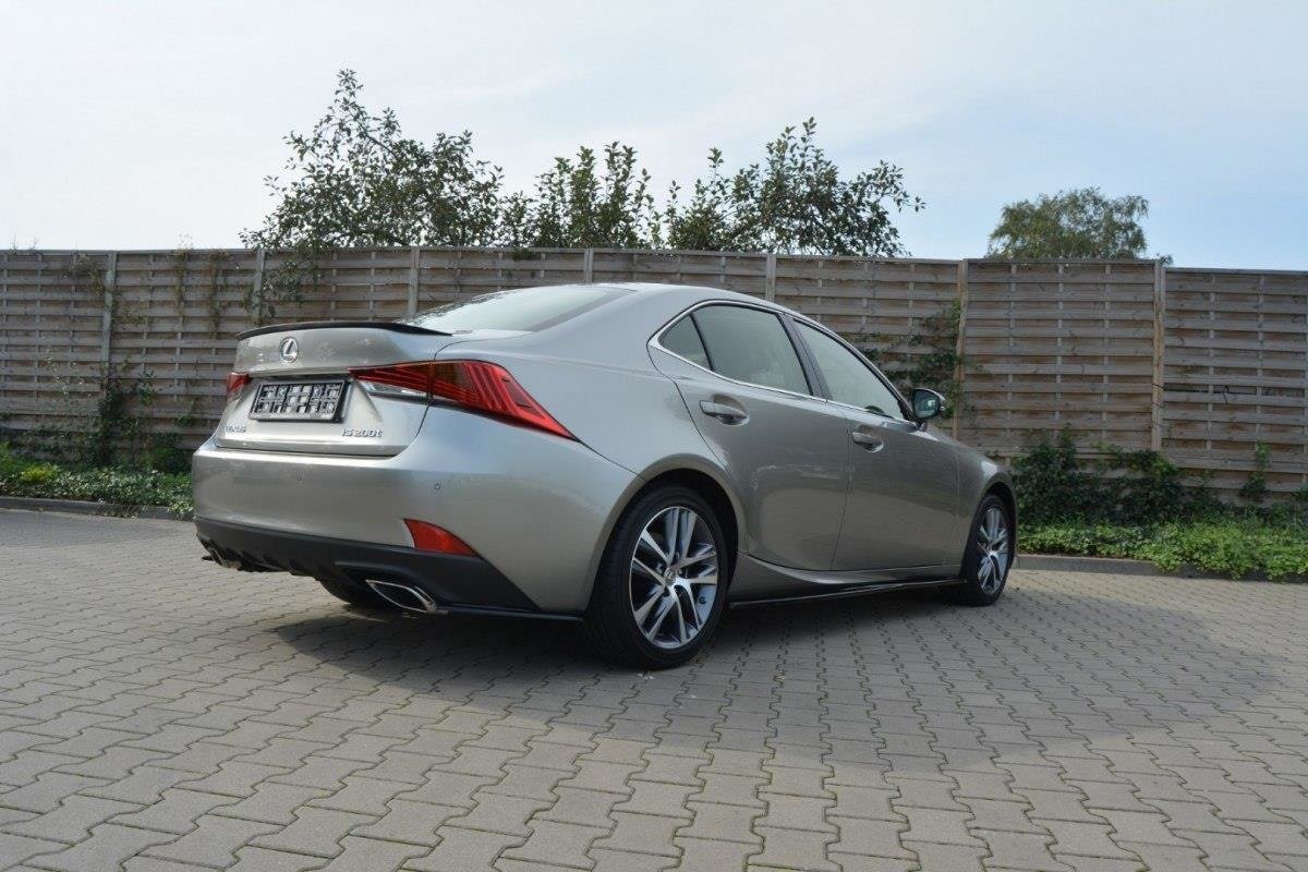 Maxton Design Spoiler CAP passend für Lexus IS Mk3 schwarz Hochglanz