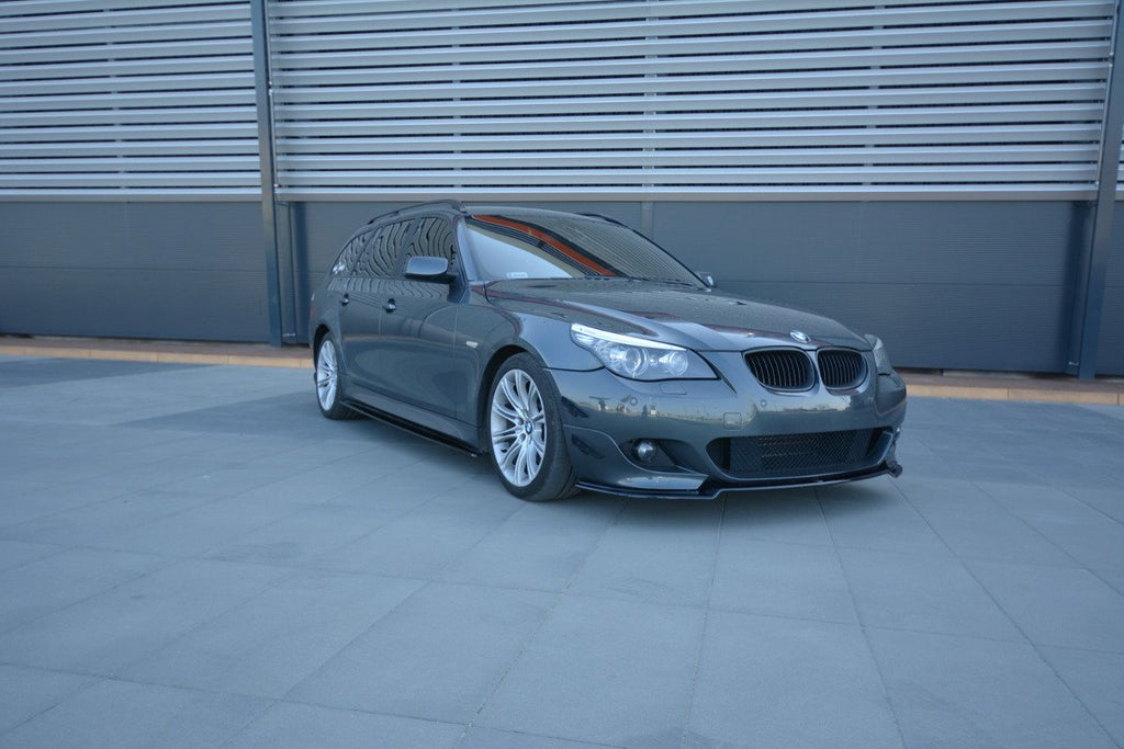 Maxton Design Street+ Spoilerlippe Front Ansatz passend für BMW 5er E60/61 M Paket schwarz Hochglanz