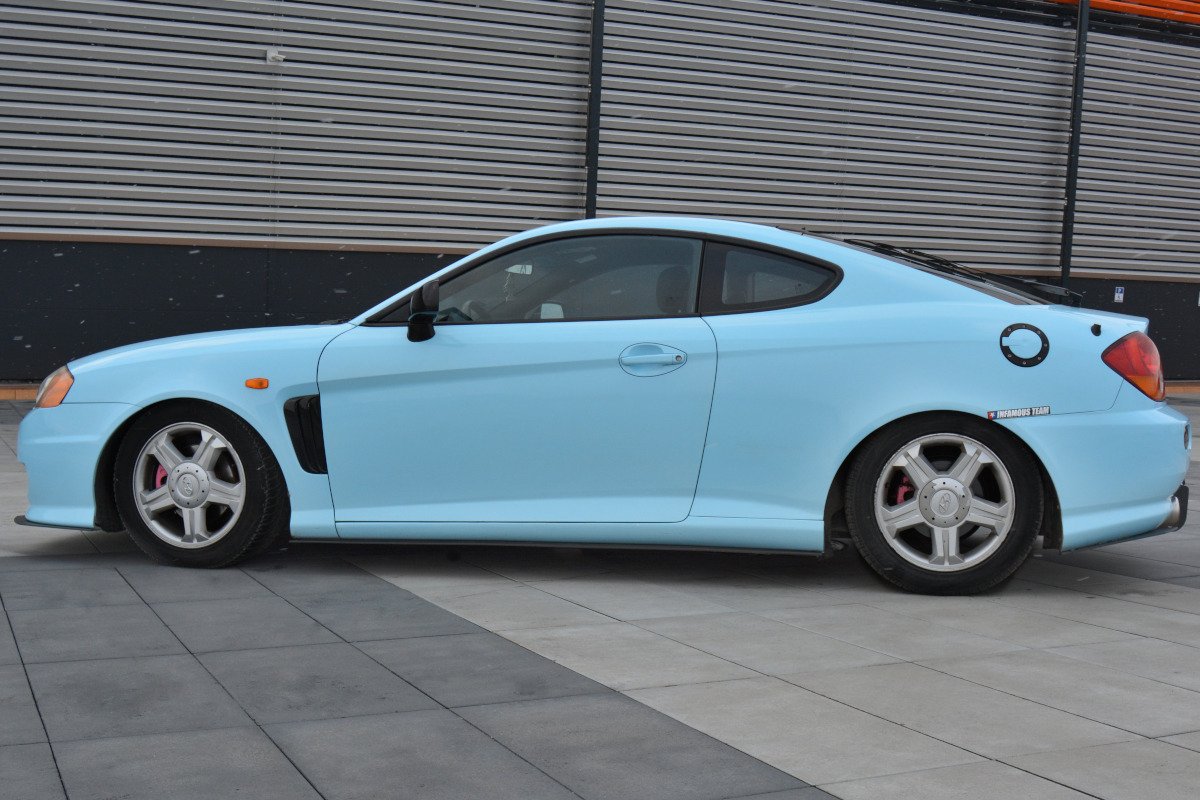 Maxton Design Racing Seitenschweller Ansatz HYUNDAI TIBURON MK.2 FACELIFT für Hyundai Tiburon (Coupé)