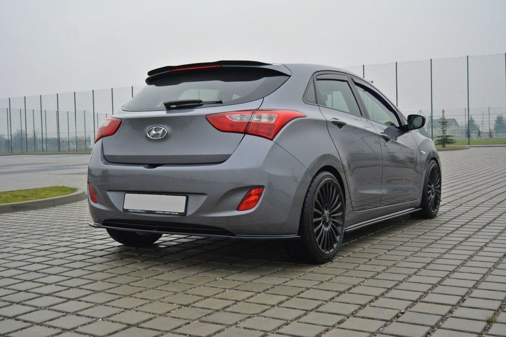 Maxton Design Heckansatz Hyundai i30 mk.2 schwarz Hochglanz für Hyundai I 30 Mk2
