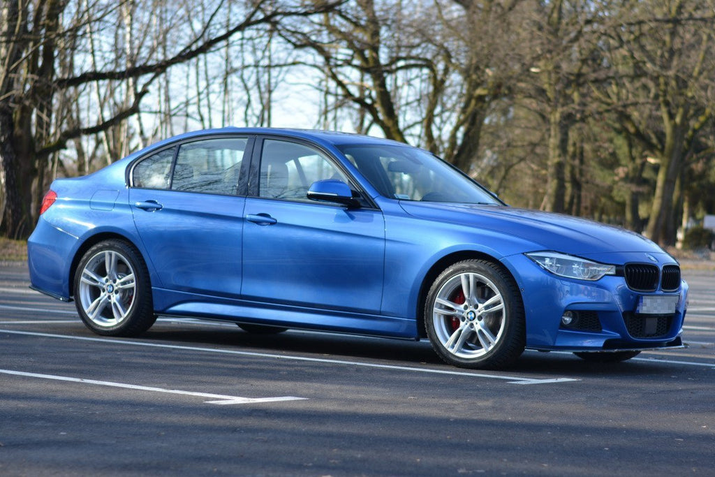 Maxton Design Street+ Seitenschweller Leisten passend für BMW 3er M-Paket F30 / F30 Facelift schwarz Hochglanz